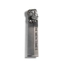 Wholesale OEM stainless steel beard metal comb suitable for men's beard style